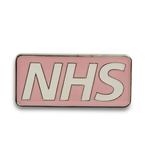 Pink nhs pin badge doctor - nhs,