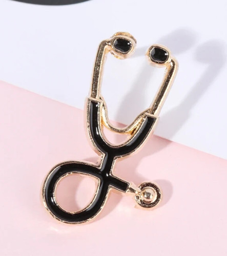 1pcs stethoscope brooch - stethoscope, pin