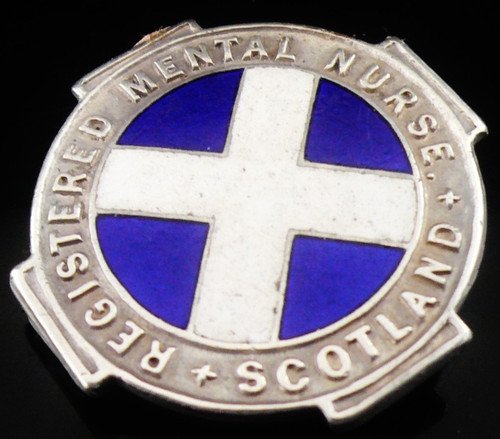 Sterling silver nursing - silver, badge