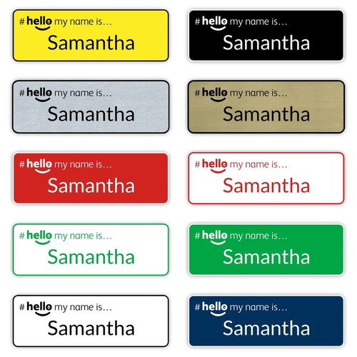 Hello name badge student - my,