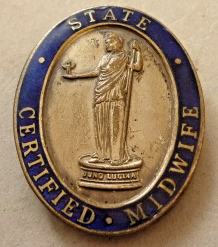 Vintage nursing enamel - nursing, badge