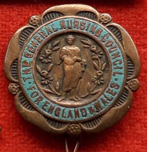 Vintage enamel badge the - badge.,