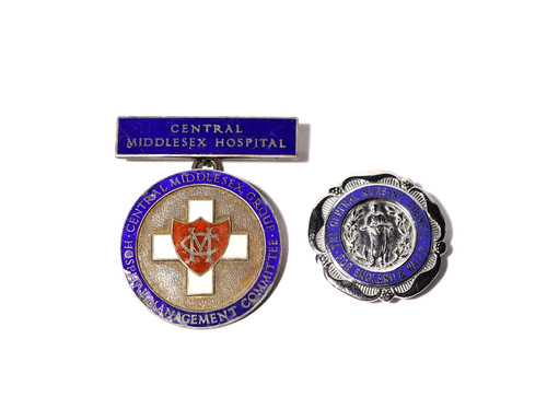 1959 silver enamel badges - 2,