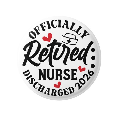 Retired nurse badge - retired,