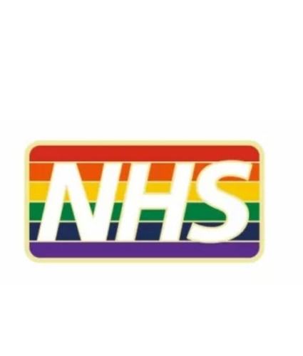 Nhs staff rainbow enamel - rainbow, pin