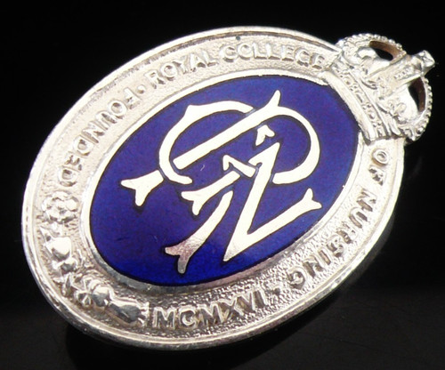 Vintage enamel nursing badge - enamel,